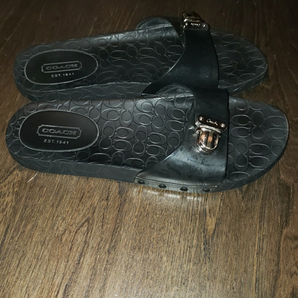 New Coach Cybel Jelly Signature C Embossed Sandal - Picture 5 of 14